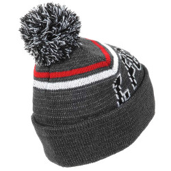 1. FC Köln Bommelmütze - Retro Reflective - anthrazit meliert Mütze mit Bommel | Strickmütze