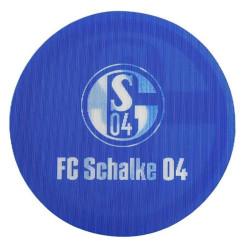 FC Schalke 04 Aufkleber Lentikular blau 6 cm - Classic - S04 Autoaufkleber mit Wechselbild