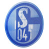 FC Schalke 04 Aufkleber Lentikular blau 8 cm - Classic - S04 Autoaufkleber mit Wechselbild