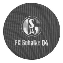 FC Schalke 04 Aufkleber Lentikular schwarz 6 cm - Classic - Autoaufkleber mit Wechselbild | S04