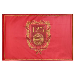 FC Bayern München Fahne - Logo 125 Jahre - 150 x 100 cm Flagge FCB