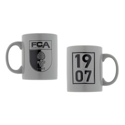 FC Augsburg Tasse Relief - 1907 - grau Kaffeetasse FCA