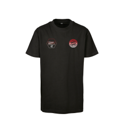 FC Bayern München Kinder T-Shirt Schriftzüge - Jamal Musiala - Gr. 116 schwarz Shirt FCB