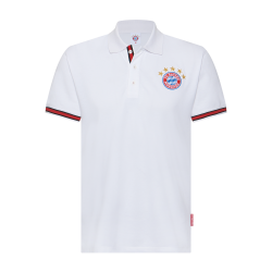 FC Bayern München Poloshirt - 5 Sterne - weiß | Größe 3XL | Polo Shirt | FCB