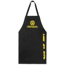 Borussia Dortmund Grillschürze | Schürze mit Tasche | Kochschürze BVB 09
