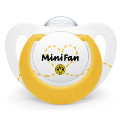 Borussia Dortmund NUK Schnuller 2er Set - Minifan - BVB-Schnullerset 0-6 Monate