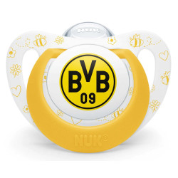 Borussia Dortmund NUK Schnuller 2er Set - Minifan - BVB-Schnullerset 6-18 Monate