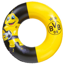 Borussia Dortmund Kinder Strandset 3-teilig Luftmatratze, Schwimmring und Wasserball BVB 09