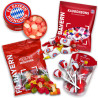 FC Bayern München Süßigkeiten Fan-Set: Bonbon 200g+Gummibärchen 200g+Lollipops 150g+Kaubonbon 200g FCB