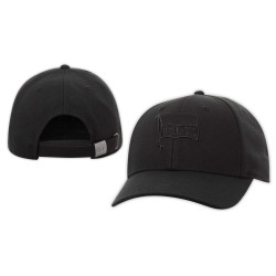 Hertha BSC Berlin Cap - Fahne schwarz - all black | Kappe | Basecap | HBSCB