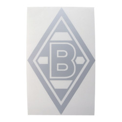 Borussia Mönchengladbach Aufkleber - Raute silber klein - 8 x 5 cm Sticker | Autoaufkleber BMG