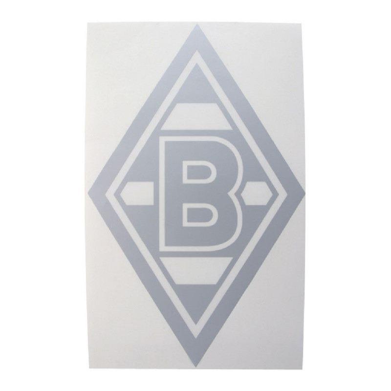 Borussia Mönchengladbach Aufkleber - Raute silber klein - 8 x 5 cm Sticker | Autoaufkleber BMG
