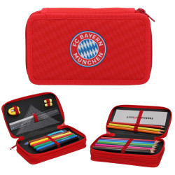 FC Bayern München Doppeletui ROT gefüllt Federmappe FCB
