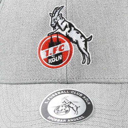 1. FC Köln Basecap - Basic Logo - GRAU Kappe | Schildmütze | Cap