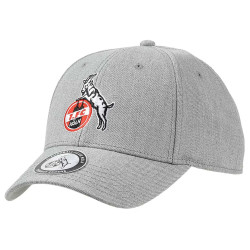 1. FC Köln Kinder Basecap - Basic Logo - GRAU Kappe | Schildmütze | Cap