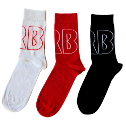 RB Leipzig Socken - Dynamic - 3er Set rot-weiß-dunkelblau RBL - Gr. 35-38 bis 43-46