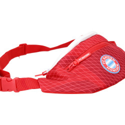 FC Bayern München Bauchtasche - Logo Badge Rubber - ROT | Gürteltasche | Hüfttasche | Tasche | Hip Bag | FCB