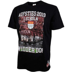 1. FC Köln T-Shirt - Aufstieg 2019 - schwarz Shirt Größe 152