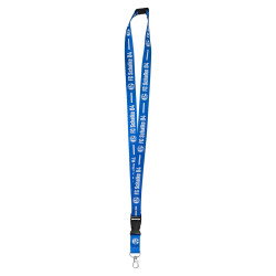 FC Schalke 04 Schlüsselband - Classic - blauweiß | mit abnehmbarem Schlüsselanhänger | Lanyard | S04