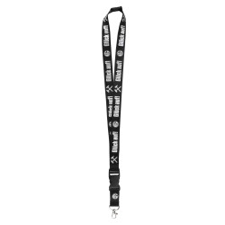 FC Schalke 04 Schlüsselband - Glück auf! - schwarz  mit abnehmbarem Schlüsselanhänger | Lanyard | S04