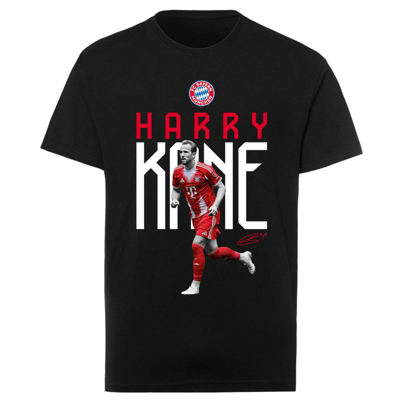 FC Bayern München Kinder T-Shirt - Harry Kane - schwarz | Shirt | FCB - Gr. 128 bis 164