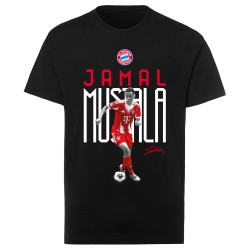 FC Bayern München Kinder T-Shirt -  Jamal Musiala - schwarz | Shirt | FCB - Gr. 128 bis 164