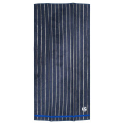 FC Schalke 04 Duschtuch - navy Streifen - 70 x 140 cm | Badetuch | Strandtuch | S04