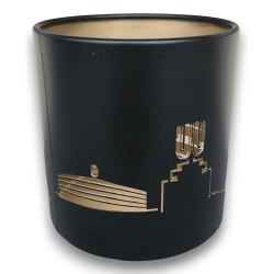 Borussia Dortmund Metall Windlicht | 10 cm | schwarz-gold | BVB 09