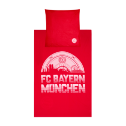 FC Bayern München Bettwäsche - Meisterschale - rot 2-teilig 135 x 200 cm  FCB