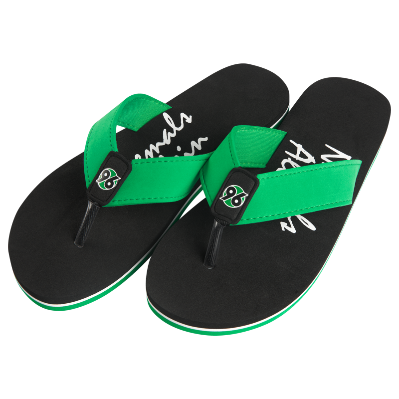 Hannover 96 Badeschuhe - Niemals Allein - Badeschlappen Flip-Flops H96 - Gr. 36/37 bis 46/47