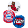 FC Bayern München Kinder Button 3er Set - Logo + Berni + FCB - Anstecker