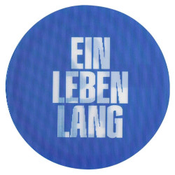 FC Schalke 04 Aufkleber Lentikular blau - Ein Leben lang - 6 cm S04 Autoaufkleber mit Wechselbild