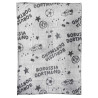 Borussia Dortmund Kinder Fleecedecke grau | 130 x 170 cm | Kuscheldecke | Decke | BVB 09