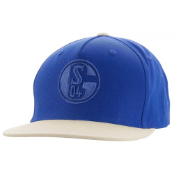 FC Schalke 04 Flatcap - Logo - Cap | königsblau-creme | Basecap | Kappe | S04