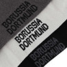 Borussia Dortmund Socken 3er Set Geschenkset Gr. 39-42 | Weiß-Grau-Schwarz | BVB 09
