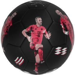 FC Bayern München Fußball - Player 2024/25 - schwarz | Ball mit Spielerabbildungen  Gr. 5 | FCB
