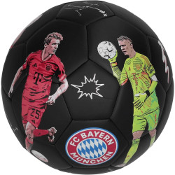 FC Bayern München Fußball - Player - Schwarz | Ball mit Spielerabbildungen  Gr. 5 | FCB