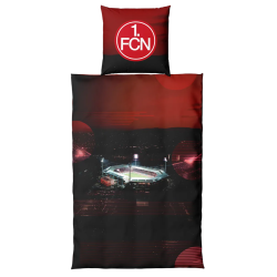 1. FC Nürnberg Bettwäsche - Stadion - 2teilig | 135 x 200 cm | Baumwolle | FCN