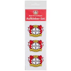 Bayern 04 Leverkusen Aufkleber - Logo - 3er Set klein| vierfarbig | 5.8 x 4.5 cm | Sticker