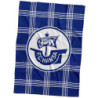 F.C. Hansa Rostock Veloursdecke - blau-weiß Karo - 150 x 200 cm Kuscheldecke Decke