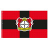Bayer 04 Leverkusen Hissfahne - Kreuz schwarz - 150 x 90 cm | Fahne | Rot-schwarz  | Flagge B04