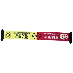 Borussia Dortmund vs. Galatasaray Begegnungsschal 2014/15 | Schal | Sammlerstück