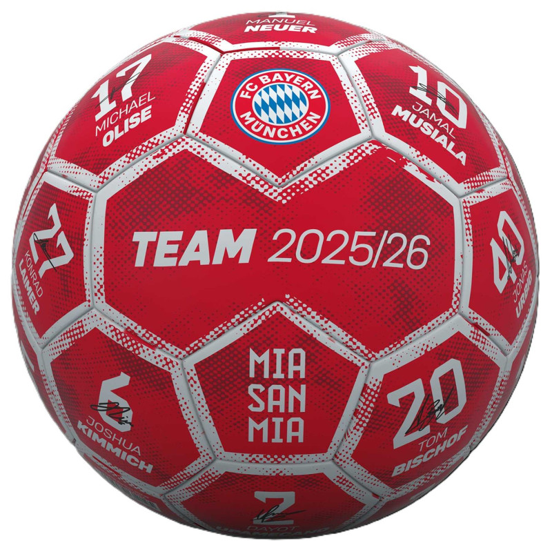 FC Bayern München Fußball Signature 2025/26 | Unterschriften | Ball | Gr. 5 | FCB