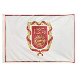 FC Bayern München Hissfahne - Logo 125 Jahre - 180 x 120 cm Hissflagge | Flagge | Fahne FCB