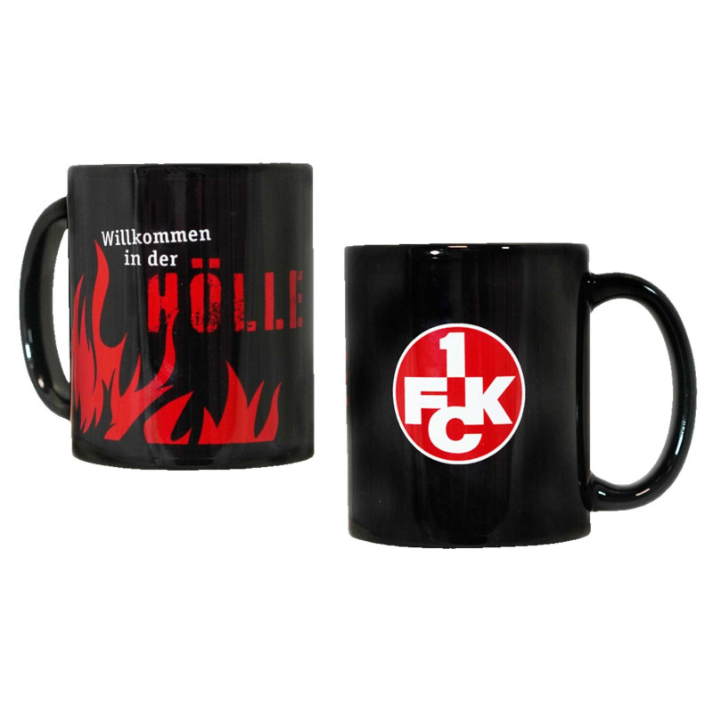 1. FC Kaiserslautern Tasse - Willkommen in der Hölle - schwarzrot | Kaffeetasse | FCK