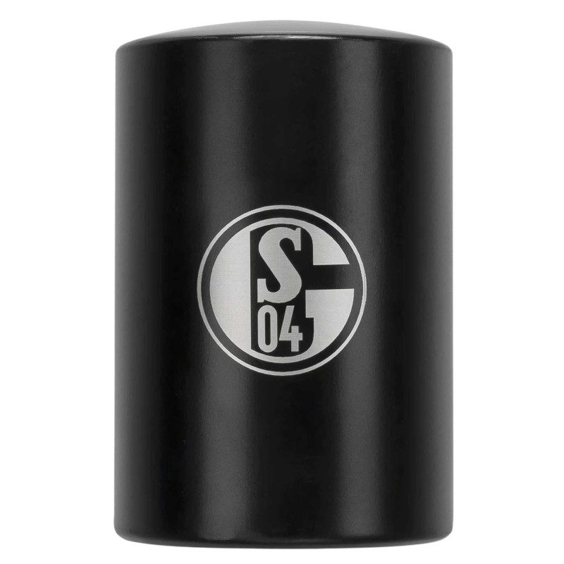 FC Schalke 04 Flaschenöffner Push | schwarz | Edelstahl | Öffner | Kapselheber | S04