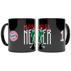 FC Bayern München Tasse - Manuel Neuer - Schwarz | Spielertasse | Kaffeetasse | FCB