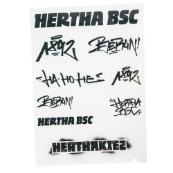 Hertha BSC Berlin Aufkleberkarte - Graffiti - schwarz | Sticker | Aufkleber | HBSCB