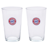 FC Bayern München - Fanglas - 2er Set Glas Trinkglas FCB