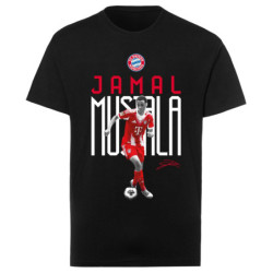 FC Bayern München Kinder T-Shirt -  Jamal Musiala - schwarz | Shirt | FCB - Gr. 128 bis 164